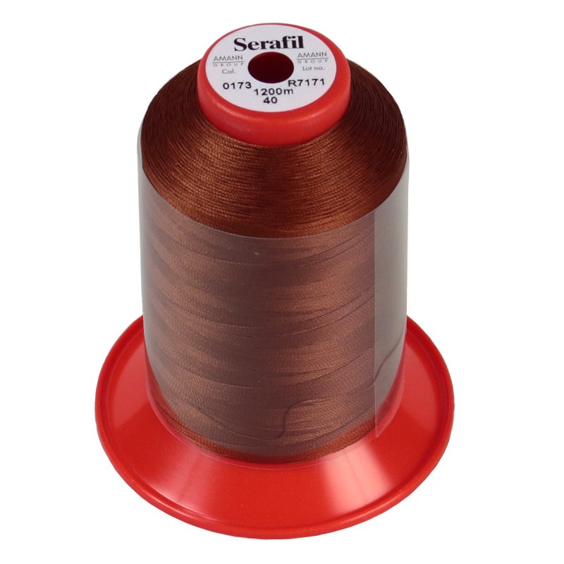 Serafil 40/1200m 0173 Ruskea