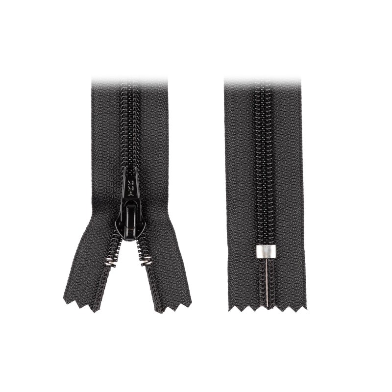 YKK Kenk&auml;ketju Muovi 8mm Musta