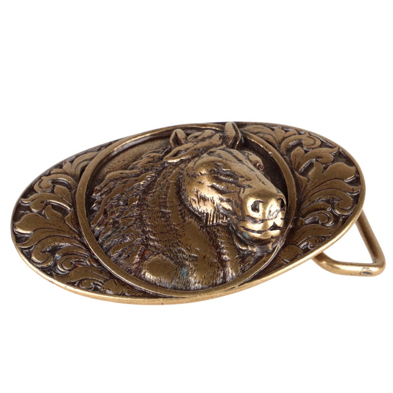 Vy&ouml;nsolki 40mm Old Brass "Hevonen"